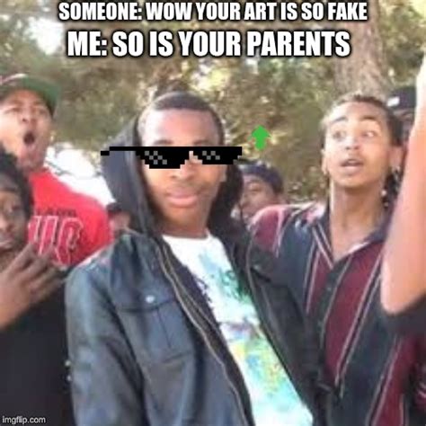 fake clothes savage meme